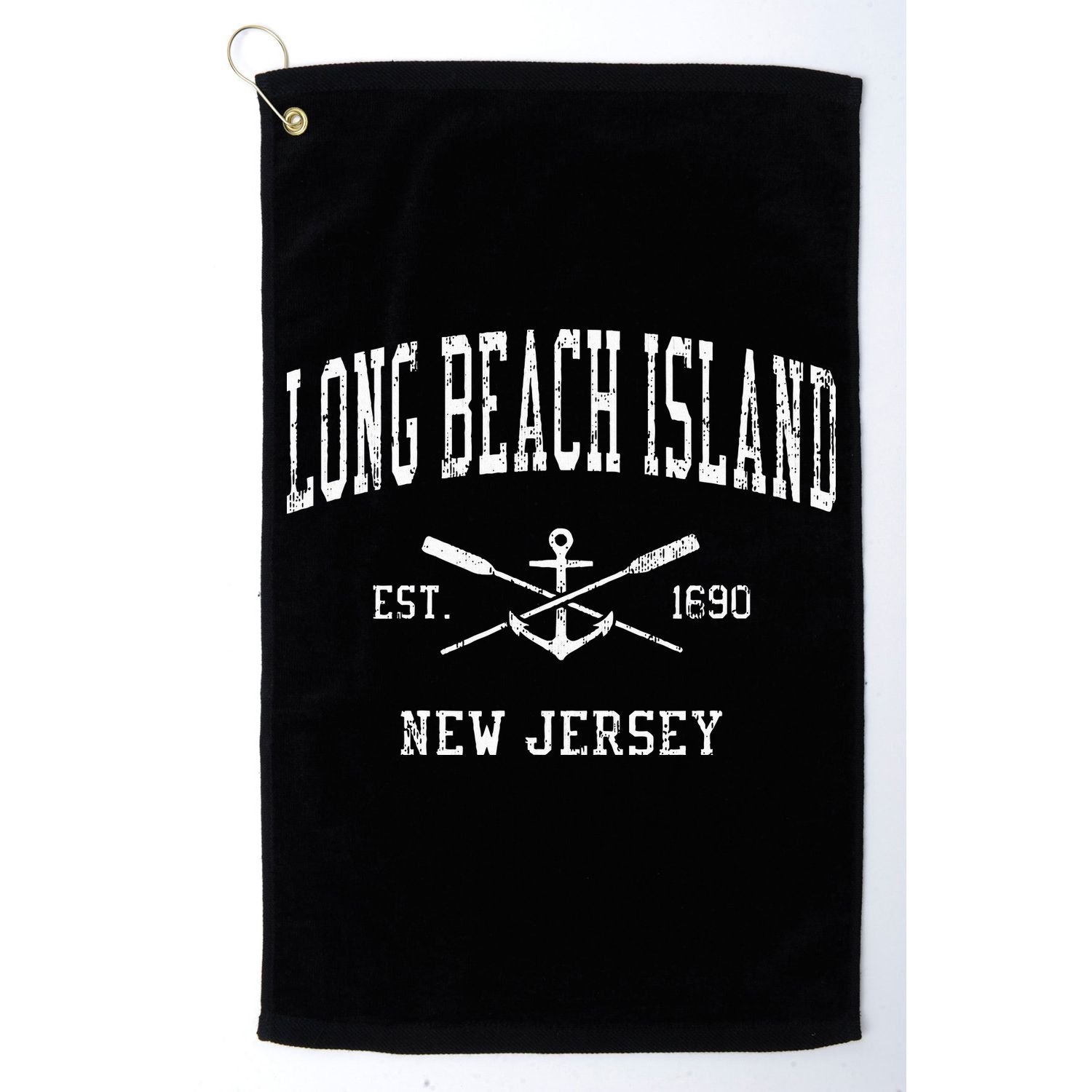 Long Beach Island Nj Vintage Golf Towel
