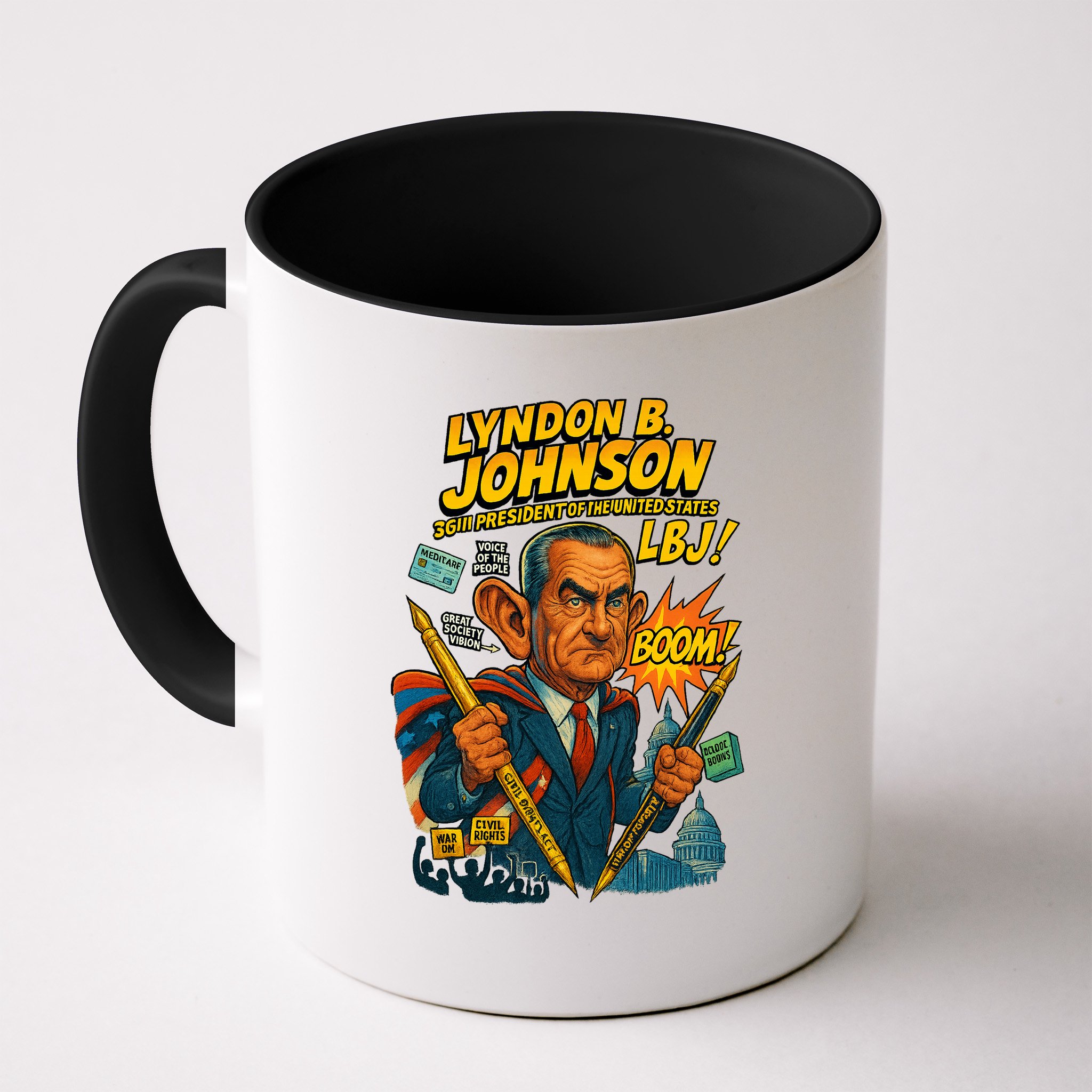 Lyndon B. Johnson The Presidential Chronicles Mug