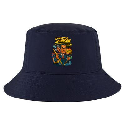 Lyndon B. Johnson The Presidential Chronicles Cool Comfort Performance Bucket Hat