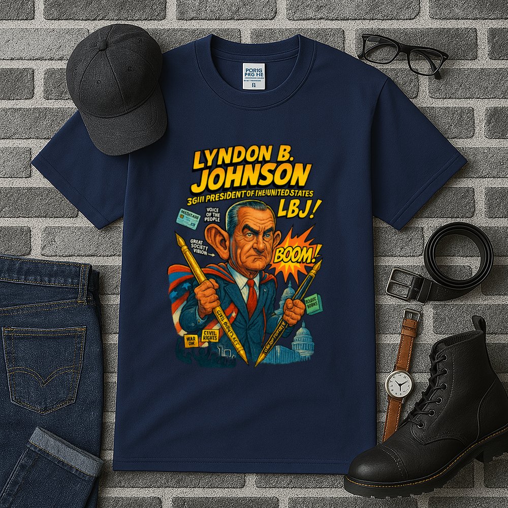 Lyndon B. Johnson The Presidential Chronicles Tall T-Shirt