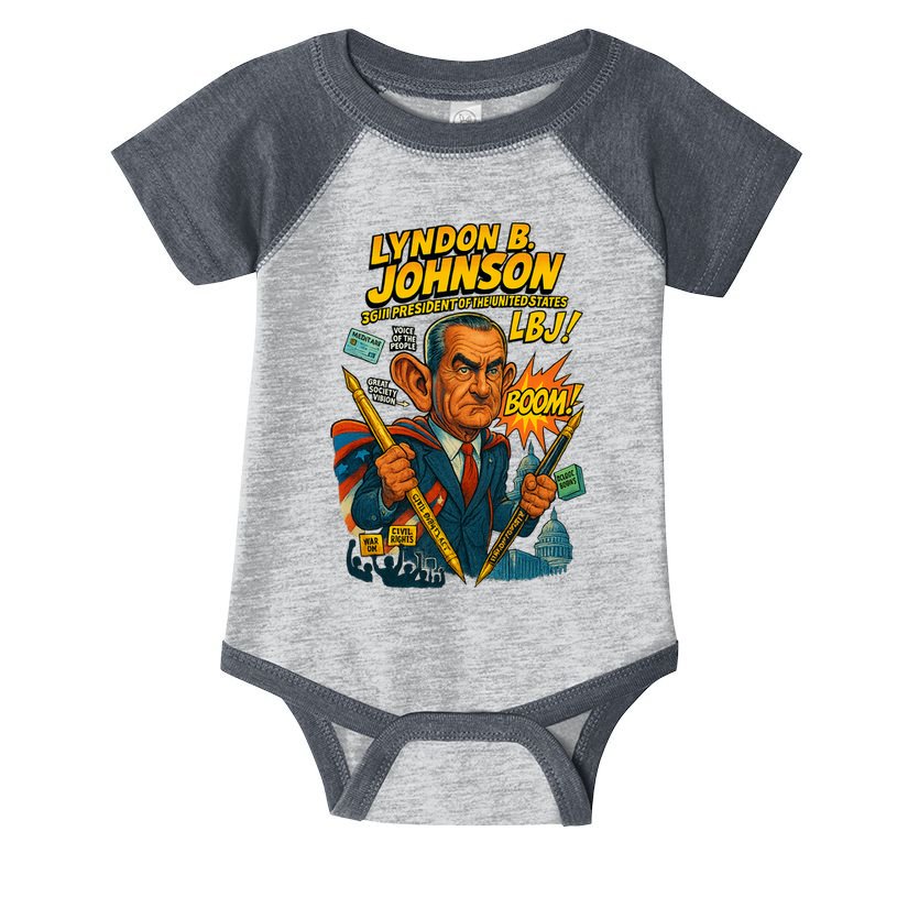 Lyndon B. Johnson The Presidential Chronicles Infant Baby Jersey Bodysuit