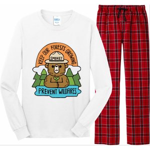 Littleofpins Bear Keep Our Forests Growing Prevent Wildfires Long Sleeve Pajama Set