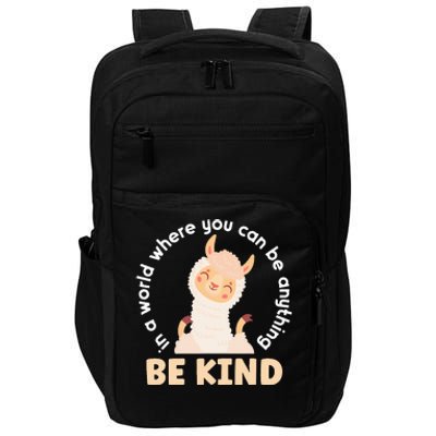 Llama Be Kind Unity Day Orange Anti Bullying Unity day Impact Tech Backpack