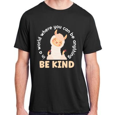 Llama Be Kind Unity Day Orange Anti Bullying Unity day Adult ChromaSoft Performance T-Shirt