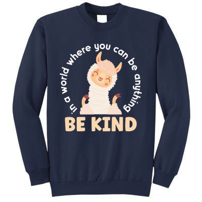 Llama Be Kind Unity Day Orange Anti Bullying Unity day Sweatshirt