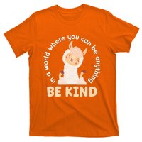 Llama Be Kind Unity Day Orange Anti Bullying Unity day T-Shirt