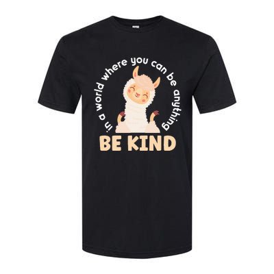 Llama Be Kind Unity Day Orange Anti Bullying Unity day Softstyle CVC T-Shirt