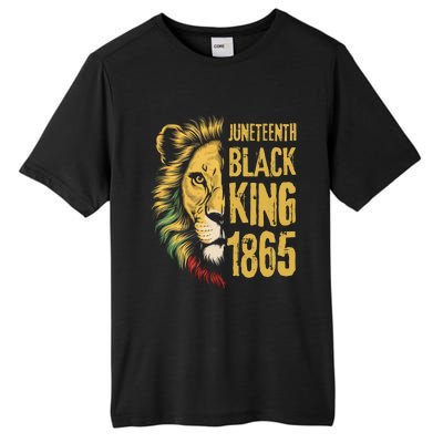 Lion Black King 1865 Junenth African American Gift Tall Fusion ChromaSoft Performance T-Shirt