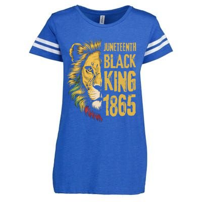 Lion Black King 1865 Junenth African American Gift Enza Ladies Jersey Football T-Shirt