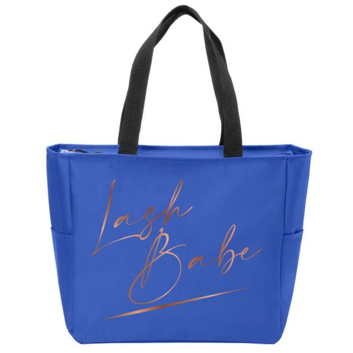 Lash Babe Lash Instructor Lash Artist Lash Tech Gift Zip Tote Bag