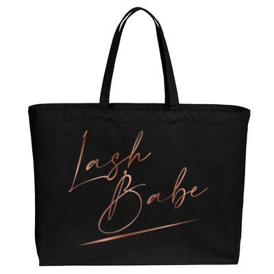 Lash Babe Lash Instructor Lash Artist Lash Tech Gift Cotton Canvas Jumbo Tote