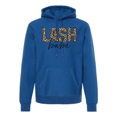 Lash Babe Lash Tech Lash Artist Leopard Lash Gift Premium Hoodie