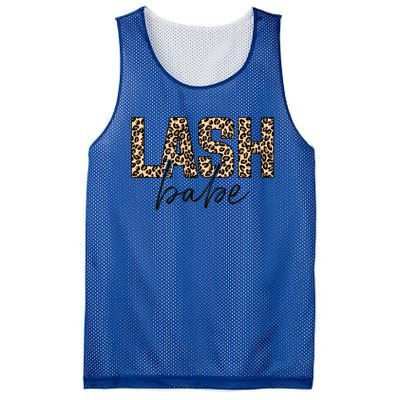 Lash Babe Lash Tech Lash Artist Leopard Lash Gift Mesh Reversible Basketball Jersey Tank