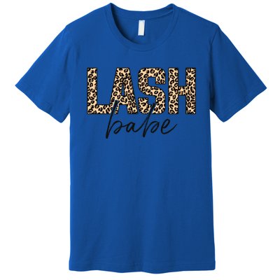 Lash Babe Lash Tech Lash Artist Leopard Lash Gift Premium T-Shirt