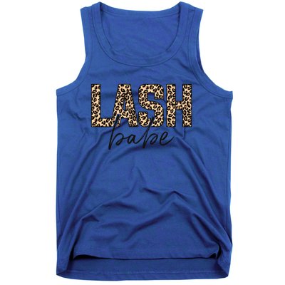 Lash Babe Lash Tech Lash Artist Leopard Lash Gift Tank Top