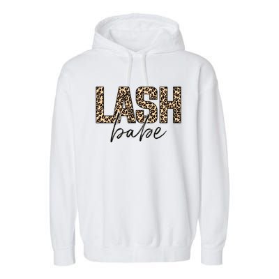 Lash Babe Lash Tech Lash Artist Leopard Lash Gift Garment-Dyed Fleece Hoodie