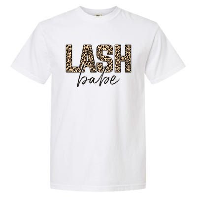 Lash Babe Lash Tech Lash Artist Leopard Lash Gift Garment-Dyed Heavyweight T-Shirt