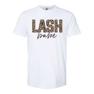 Lash Babe Lash Tech Lash Artist Leopard Lash Gift Softstyle CVC T-Shirt