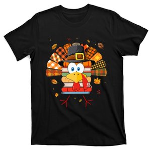 Librarian Book Lover Reader Funny Turkey Thanksgiving Fall T-Shirt