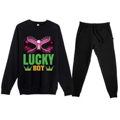 Lucky Boy Premium Crewneck Sweatsuit Set