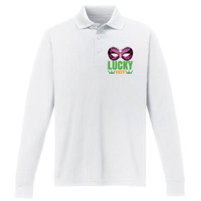 Lucky Boy Performance Long Sleeve Polo