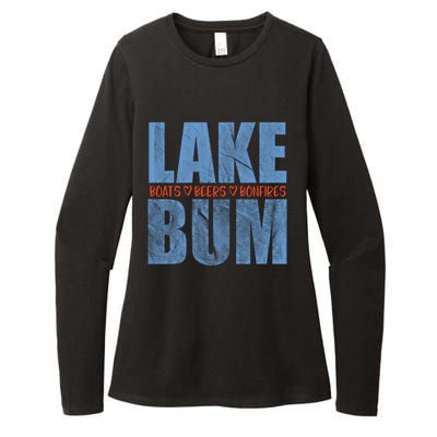 Lake Bum Lake Life Boating Fun Beer Ing Campfire Gift Womens CVC Long Sleeve Shirt