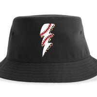 Leopard Baseball Lightning Bolt Baseball Mom Game Day Meaningful Gift Sustainable Bucket Hat