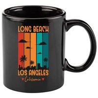 Long Beach Los Angeles California 11oz C Handle Ceramic Mug