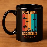 Long Beach Los Angeles California 11oz C Handle Ceramic Mug