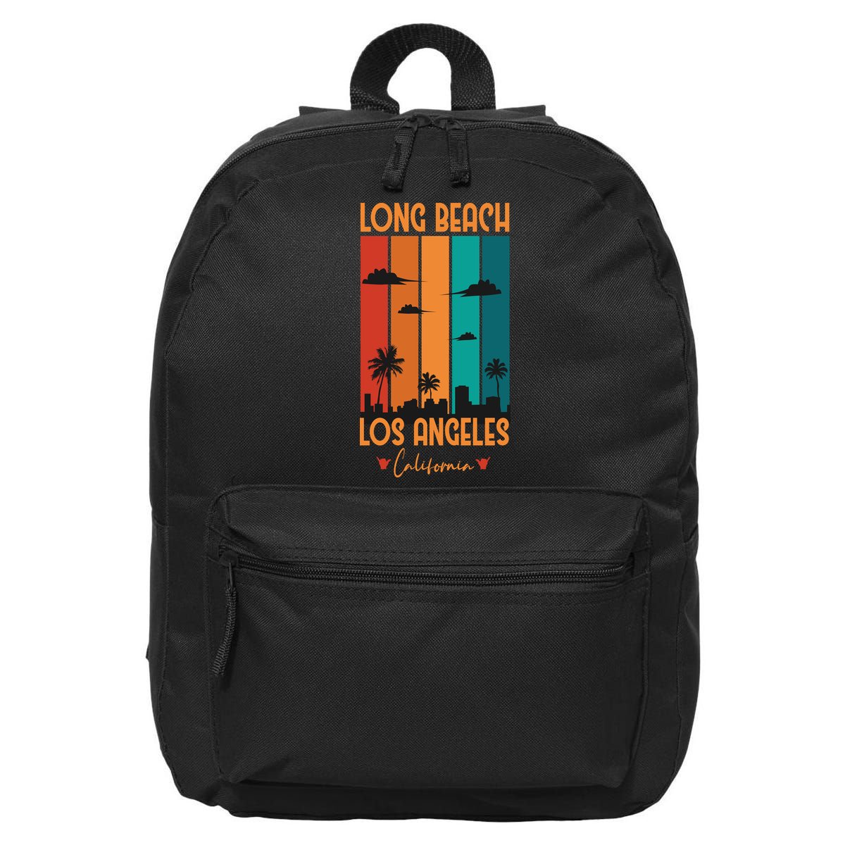 Long Beach Los Angeles California 16 in Basic Backpack