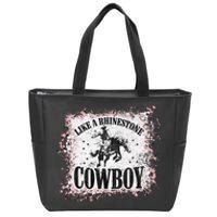 Leopard Bleached Like A Rhinestone Cowboy Horseback Zip Tote Bag