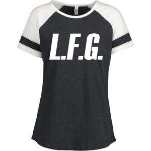 Lfg Because LetS Go!!! Great Gift Enza Ladies Jersey Colorblock Tee