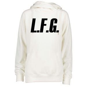 Lfg Because LetS Go!!! Great Gift Womens Funnel Neck Pullover Hood