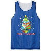 Librarian Book Lover Books Christmas Tree Merry Bookmas Xmas Gift Mesh Reversible Basketball Jersey Tank