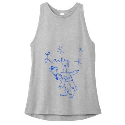L.A.U.F.E.Y Bunny Ladies PosiCharge Tri-Blend Wicking Tank