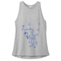 L.A.U.F.E.Y Bunny Ladies PosiCharge Tri-Blend Wicking Tank