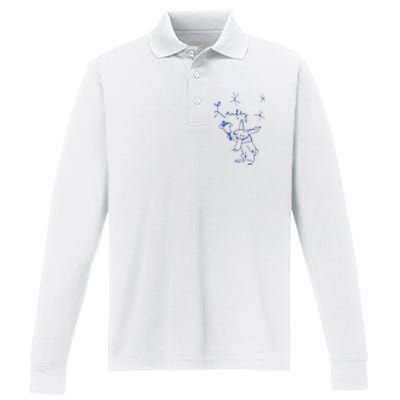 L.A.U.F.E.Y Bunny Performance Long Sleeve Polo