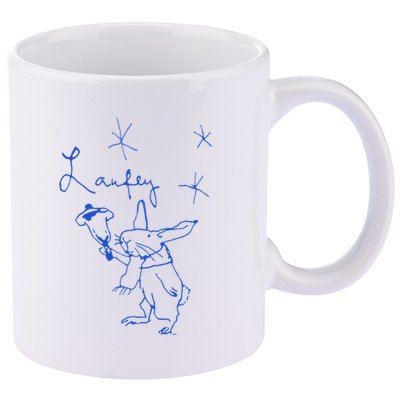 L.A.U.F.E.Y Bunny 11oz C Handle Ceramic Mug