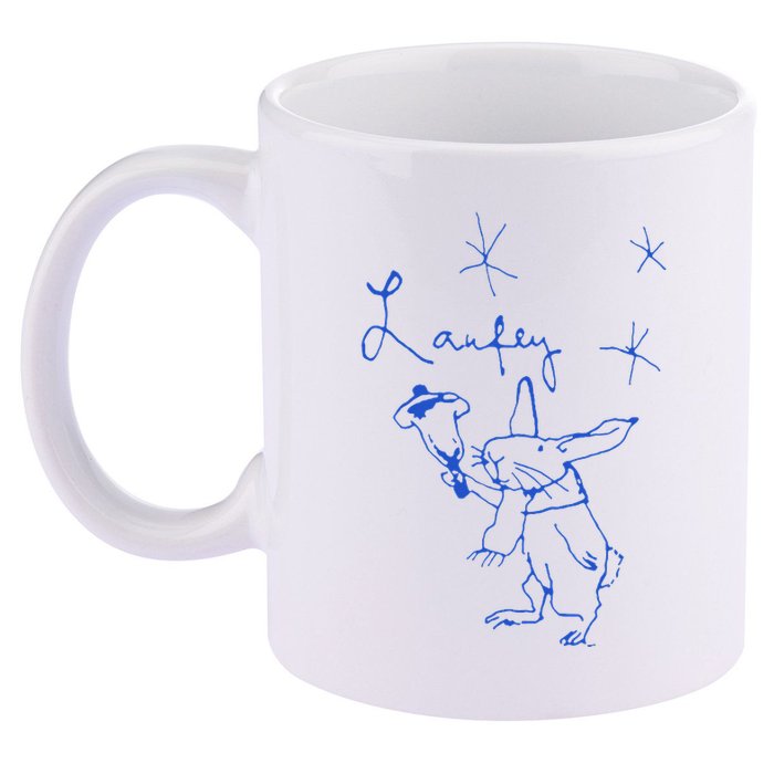 L.A.U.F.E.Y Bunny 11oz C Handle Ceramic Mug