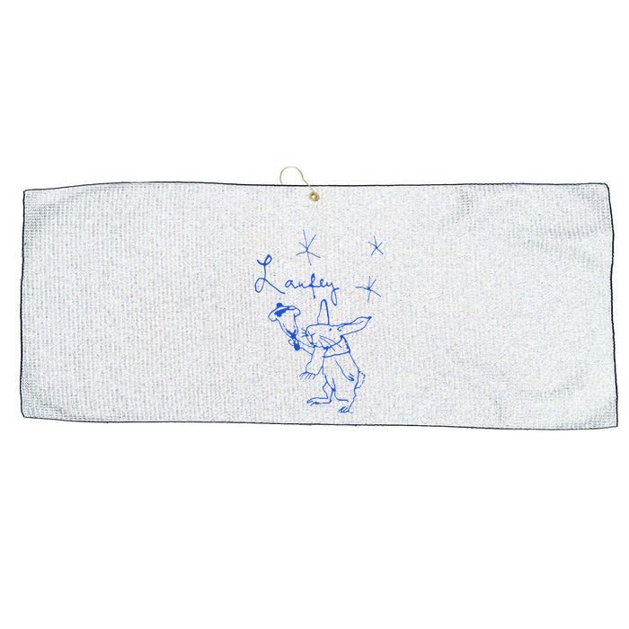 L.A.U.F.E.Y Bunny Large Microfiber Waffle Golf Towel