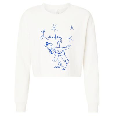 L.A.U.F.E.Y Bunny Cropped Pullover Crew