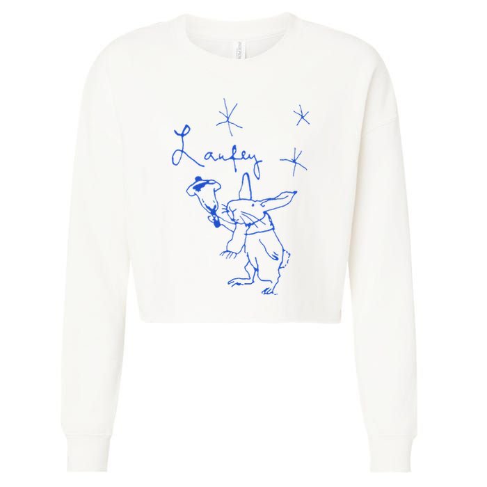 L.A.U.F.E.Y Bunny Cropped Pullover Crew