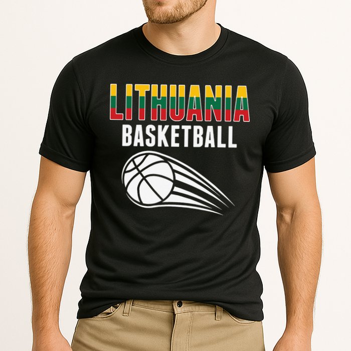 Lithuania Basketball Lovers Jersey Lithuanian Sport Fans Cooling Performance Crew T-Shirt