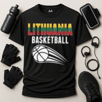 Lithuania Basketball Lovers Jersey Lithuanian Sport Fans Cooling Performance Crew T-Shirt