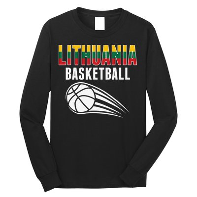 Lithuania Basketball Lovers Jersey Lithuanian Sport Fans Long Sleeve Shirt