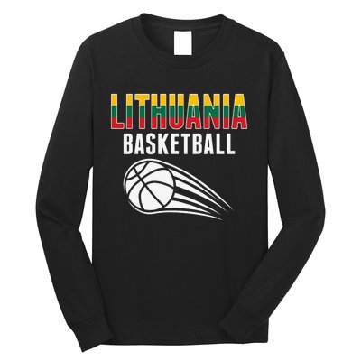 Lithuania Basketball Lovers Jersey Lithuanian Sport Fans Long Sleeve Shirt