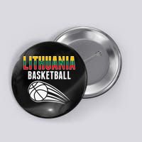 Lithuania Basketball Lovers Jersey Lithuanian Sport Fans Button