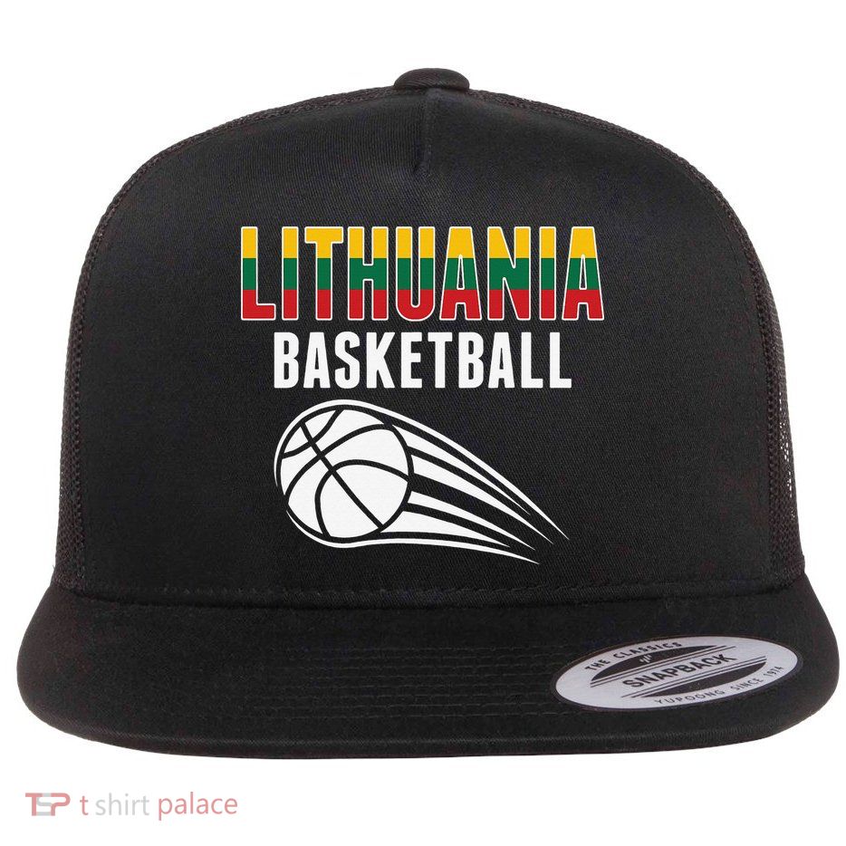 Lithuania Basketball Lovers Jersey Lithuanian Sport Fans Flatbill Hat