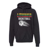 Lithuania Basketball Lovers Jersey Lithuanian Sport Fans Premium Hoodie