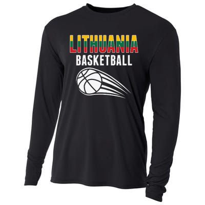 Lithuania Basketball Lovers Jersey Lithuanian Sport Fans Cooling Performance Long Sleeve Crew